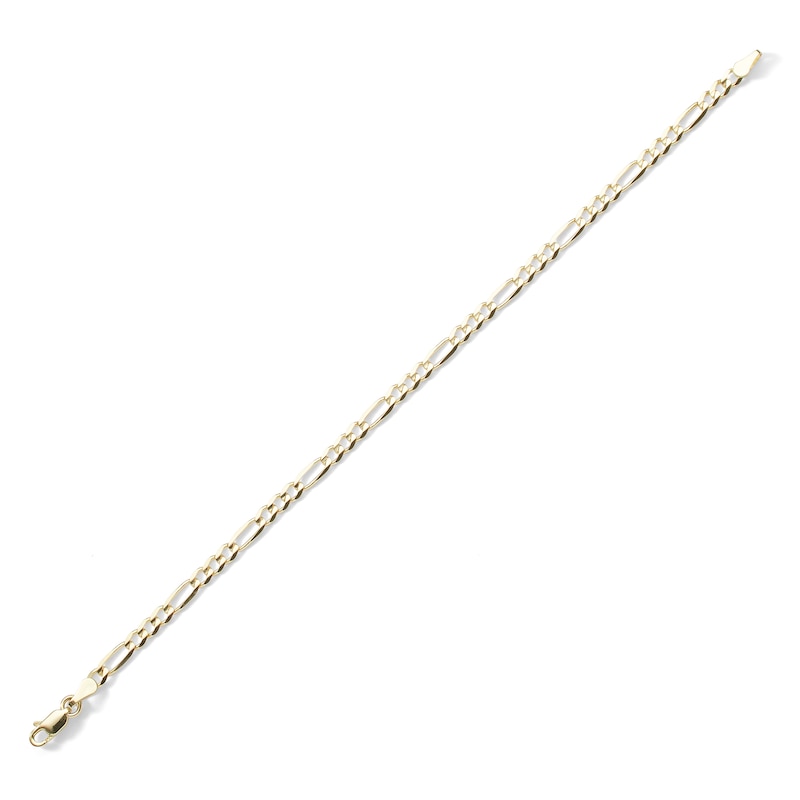 Main Image 3 of 100 Gauge Solid Figaro Chain Bracelet in 10K Gold - 8"