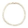 Thumbnail Image 3 of 100 Gauge Solid Figaro Chain Bracelet in 10K Gold - 8"
