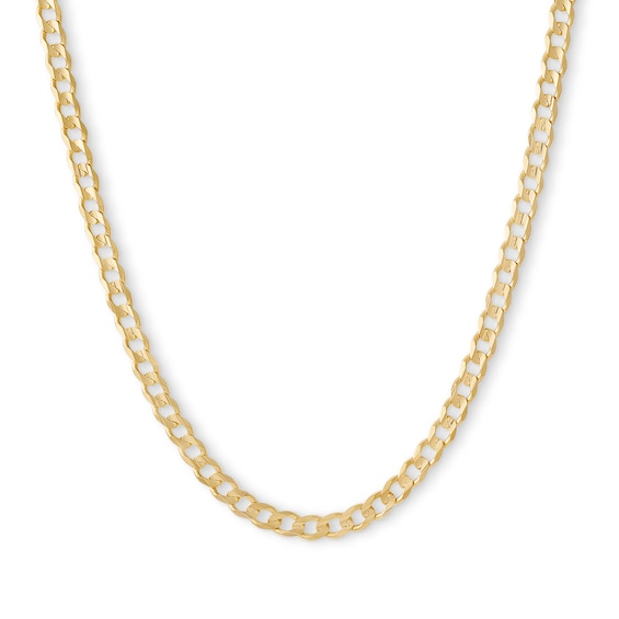 10K Solid Gold Curb Chain - 22