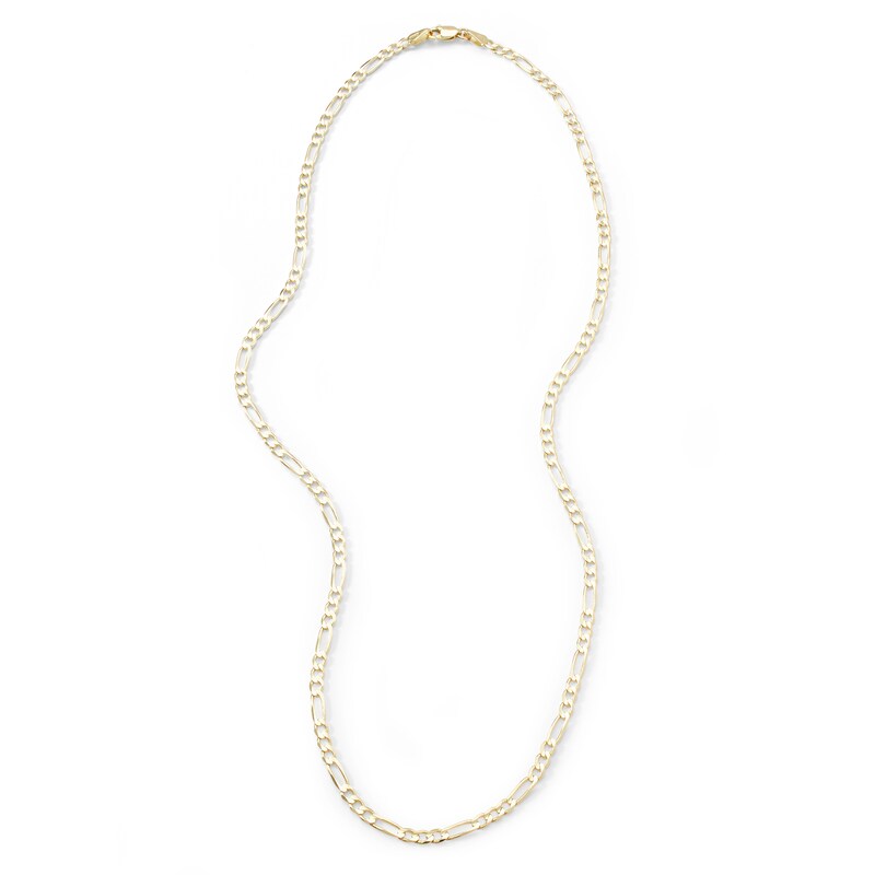 Main Image 1 of 080 Gauge Solid Figaro Chain Necklace in 10K Gold - 18"