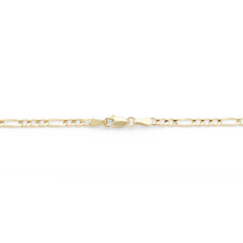 Main Image 3 of 080 Gauge Solid Figaro Chain Necklace in 10K Gold - 18"