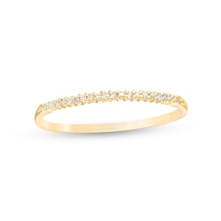 1/20 CT. T.W. Diamond Stackable Band in 10K Gold
