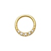 Thumbnail Image 0 of 10K Gold CZ Hoop - 16G