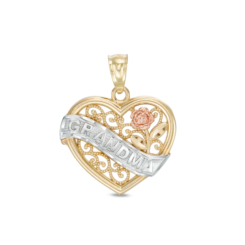 Charms for Bracelets and Necklaces 10k Yellow Gold Grandma Charm Charms for Bracelets and Necklaces 10k Yellow Gold Grandma Charm