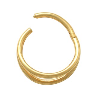 10K Gold Split Hoop - 16G 3/8"