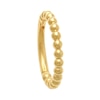 Thumbnail Image 1 of 10K Gold Beaded Hoop - 16G 3/8"