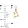 Thumbnail Image 1 of 18mm Music Note Charm in 10K Solid Gold