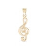 Thumbnail Image 0 of 23mm Treble Clef Charm in 10K Solid Gold