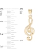 Thumbnail Image 1 of 23mm Treble Clef Charm in 10K Solid Gold