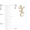Thumbnail Image 1 of Cubic Zirconia Lizard Stud Earrings in 10K Gold