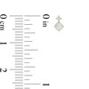 Thumbnail Image 1 of Simulated Opal and Cubic Zirconia Duo Stud Earrings in 10K Gold