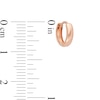 Thumbnail Image 1 of 9mm Huggie Hoop Earrings in 10K Rose Gold