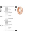 Thumbnail Image 1 of 9mm Huggie Hoop Earrings in 10K Rose Gold