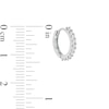 Thumbnail Image 1 of Cubic Zirconia 12mm Huggie Hoop Earrings in 10K White Gold