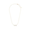 Thumbnail Image 1 of Cubic Zirconia "VOTE" Necklace in 10K Gold Casting Solid