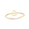 "B" Initial Ring in 10K Gold Casting Solid - Size 7