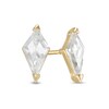 Thumbnail Image 0 of Kite Cubic Zirconia Solitaire Stud Earrings in 10K Gold