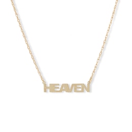Standard Block Name Necklace in White or Yellow Gold (1 Line)