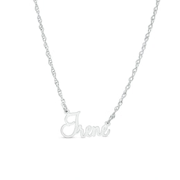 Standard Cursive Name Necklace in Sterling Silver (1 Line)