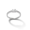 Thumbnail Image 1 of Sterling Silver CZ Oval Ring - Size 7