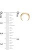 Crescent Moon Stud Earrings in 10K Gold