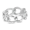 Thumbnail Image 1 of Cubic Zirconia Chain Link Ring in Sterling Silver - Size 7