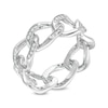 Thumbnail Image 1 of Cubic Zirconia Chain Link Ring in Sterling Silver - Size 7