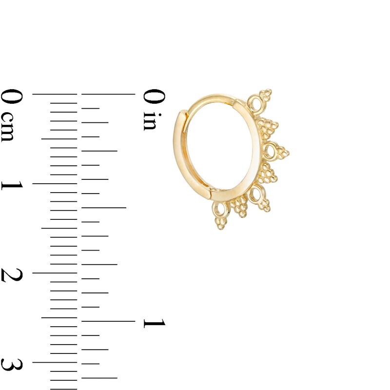 Main Image 2 of Huggie Hoop Earrings in 10K Gold