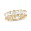 Thumbnail Image 0 of Emerald-Cut Cubic Zirconia Eternity Band in 10K Gold