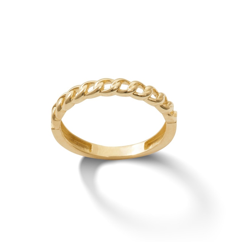 Chain Link Ring in 10K Gold