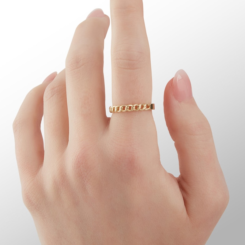 Main Image 3 of 10K Gold Chain Link Ring