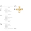 Thumbnail Image 1 of Diamond-Cut "X" Stud Earrings in 10K Gold