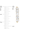 Thumbnail Image 1 of 4mm Cubic Zirconia Hoop Earrings in 10K Gold