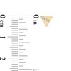 Thumbnail Image 2 of Cubic Zirconia Triangle Stud Earrings in 10K Gold