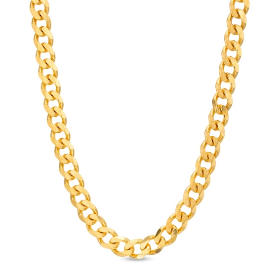 18K Gold Plated Curb Chain Made in Italy - 26"