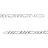 Thumbnail Image 1 of 120 Gauge Solid Figaro Chain Necklace in Sterling Silver