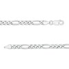 Thumbnail Image 1 of 120 Gauge Solid Figaro Chain Necklace in Sterling Silver