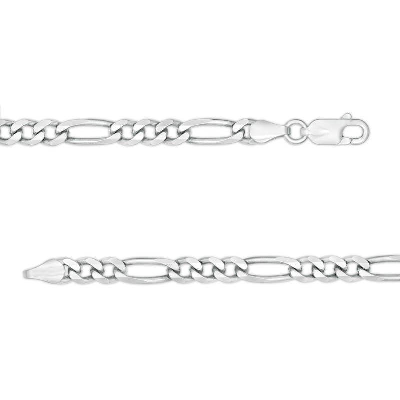 Main Image 2 of 120 Gauge Solid Figaro Chain Necklace in Sterling Silver