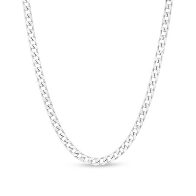 120 Gauge Solid Curb Chain Necklace in Sterling Silver - 22"