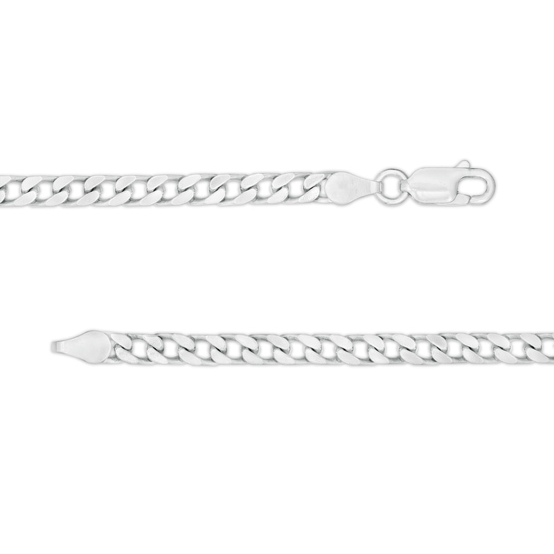 120 Gauge Solid Curb Chain Necklace in Sterling Silver - 22"