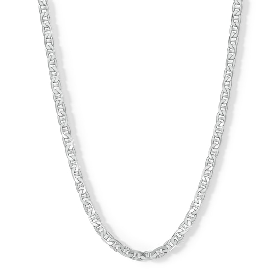 Gauge Solid Mariner Chain Necklace in Sterling Silver