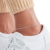 Thumbnail Image 3 of Solid Sterling Silver Curb Chain Paper Clip Anklet