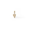 14K Tube Gold CZ Bar Stud - 18G 5/16"