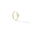 Thumbnail Image 1 of 10K Solid Gold CZ Clicker Hoop - 16G