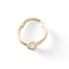 Thumbnail Image 4 of 10K Solid Gold CZ Clicker Hoop - 16G