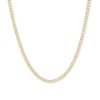 Thumbnail Image 0 of 060 Gauge Beveled Curb Chain Necklace in 14K Hollow Gold - 18"