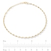 Thumbnail Image 2 of 10K Solid Gold Forzatina Chain Anklet