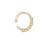 020 Gauge Beaded Nose Ring in 10K Gold - 5/16"