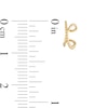Thumbnail Image 2 of Bead Criss-Cross Ear Cuff in 10K Gold