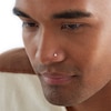 Thumbnail Image 2 of 14K Semi-Solid Gold CZ Bezel L-Shape Nose Ring - 20G 1/4"